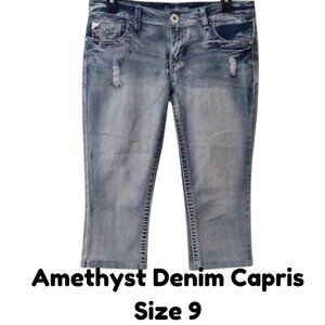 Amethyst Denim Capris